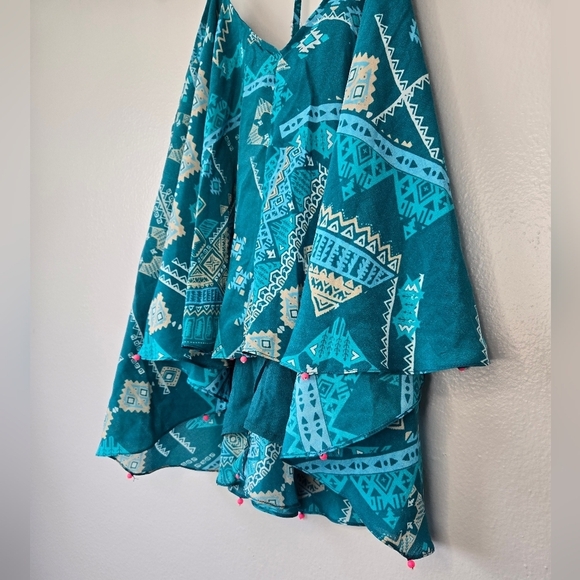 NWT Hemant & Nandita Layered Beaded Silk Tank Top Camisole Size Small - Picture 7 of 8